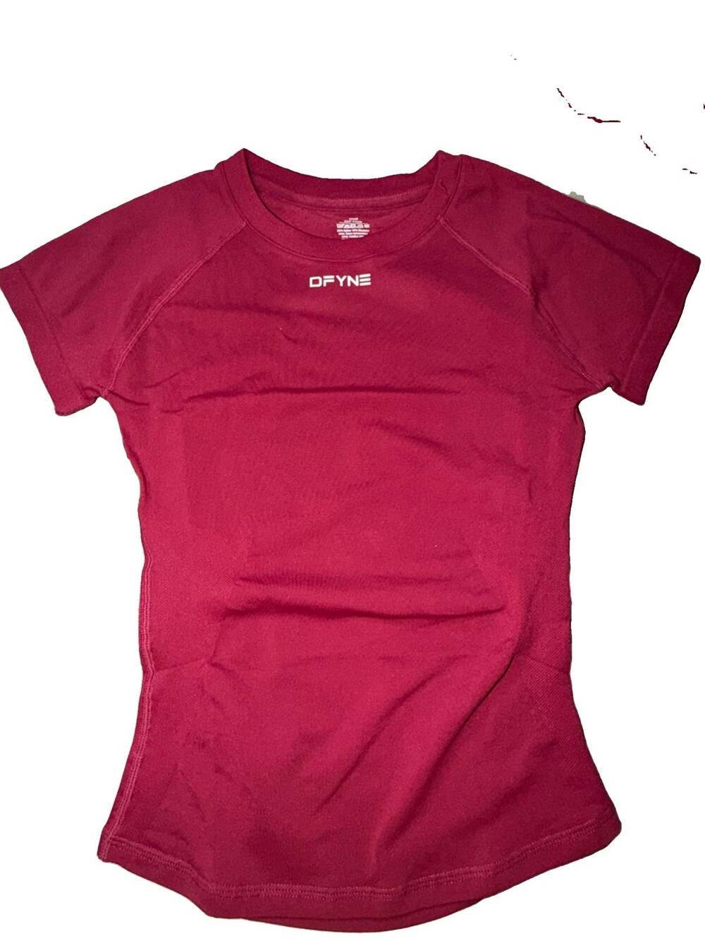 NWOT DFYNE Impact Short Sleeve Top Berry Sz Medium MSRP $48 (AY18)